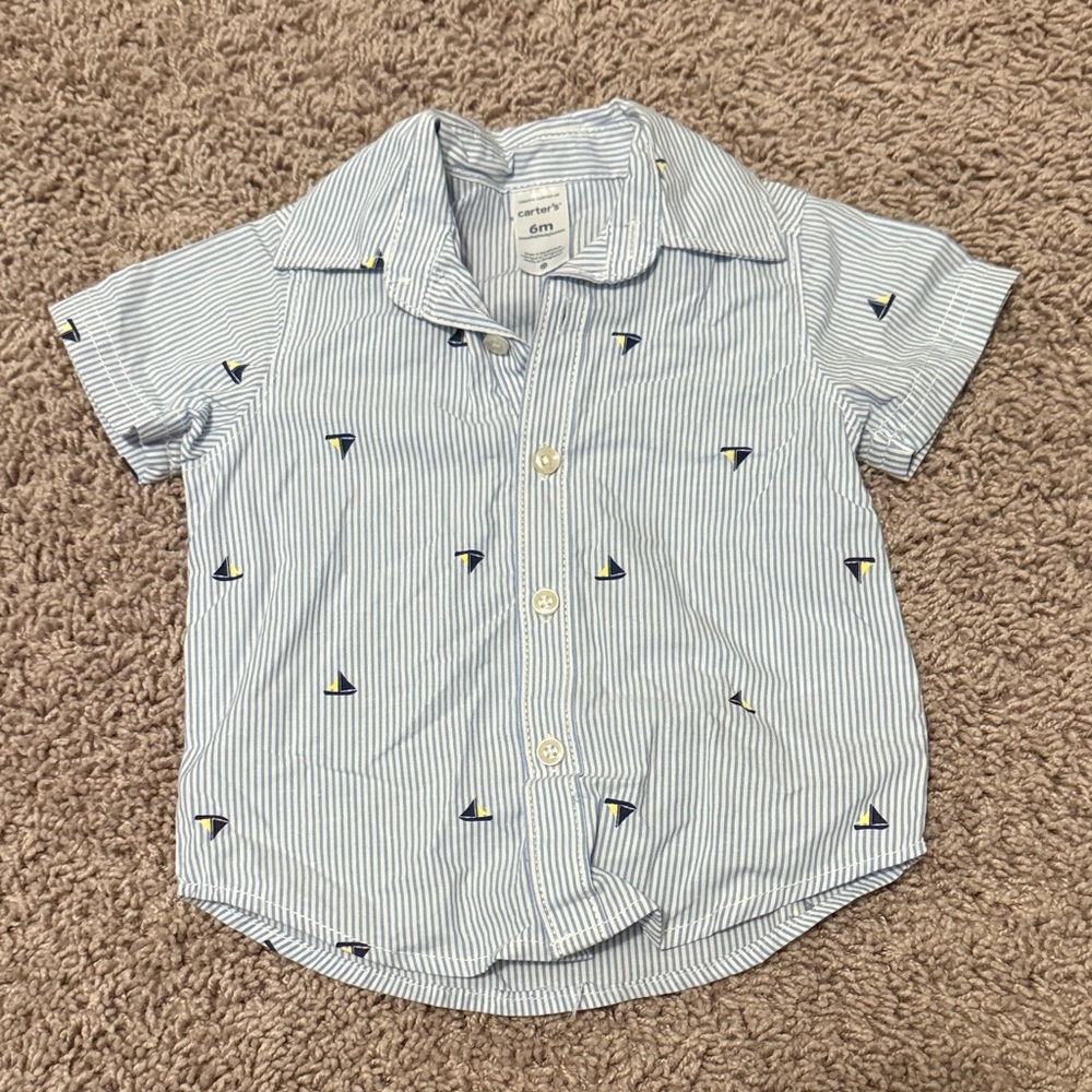 Carter's Striped and Checkered Kids Button Down Shirts - Picture 6 of 9